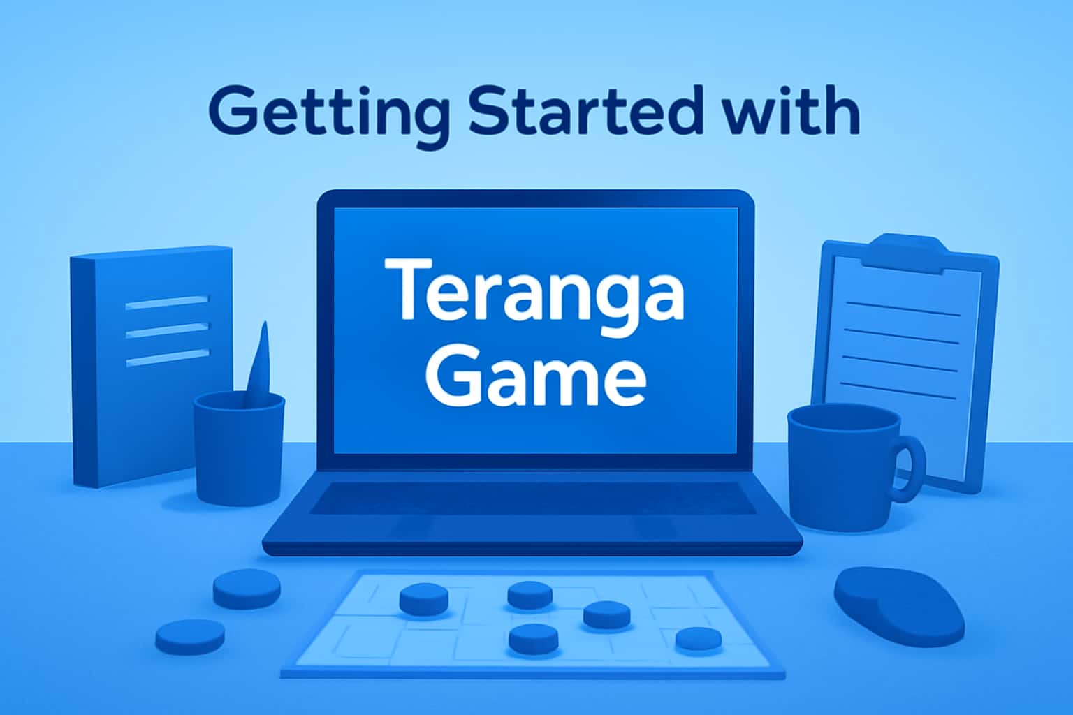 An informational scene showcasing the Teranga Game platform with relevant features highlighted.