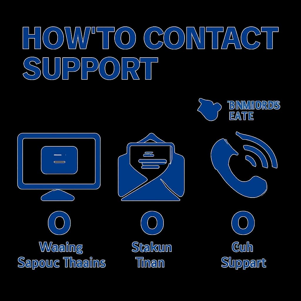 An educational diagram on contacting Teranga Game support.