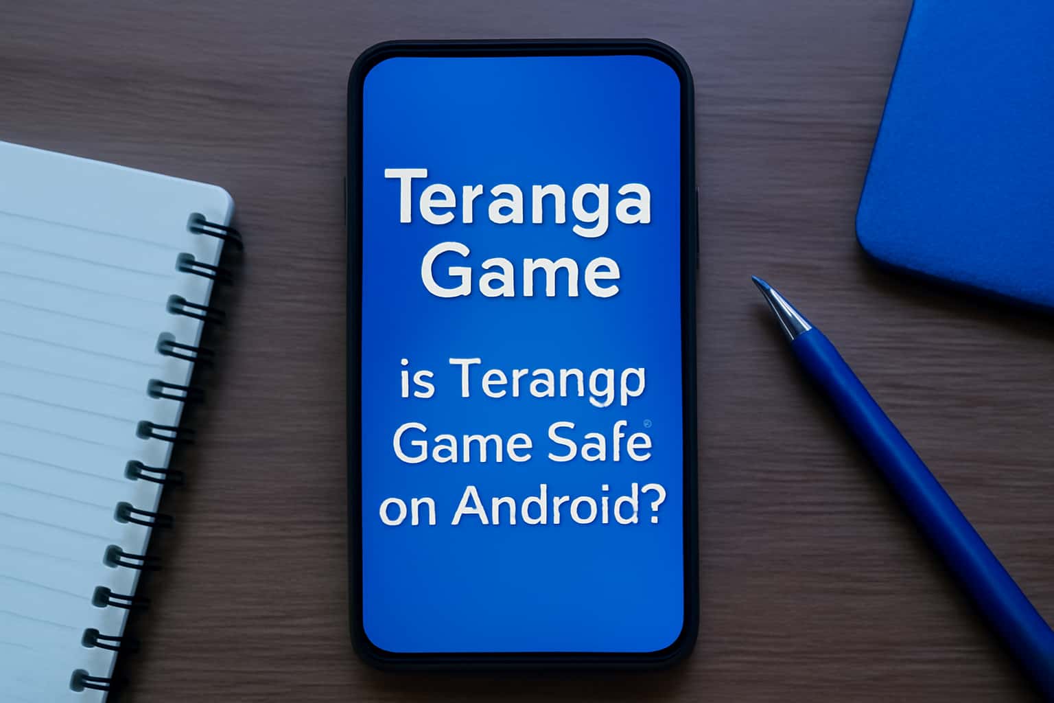 A neutral and informative scene regarding the safety of Teranga Game on Android.