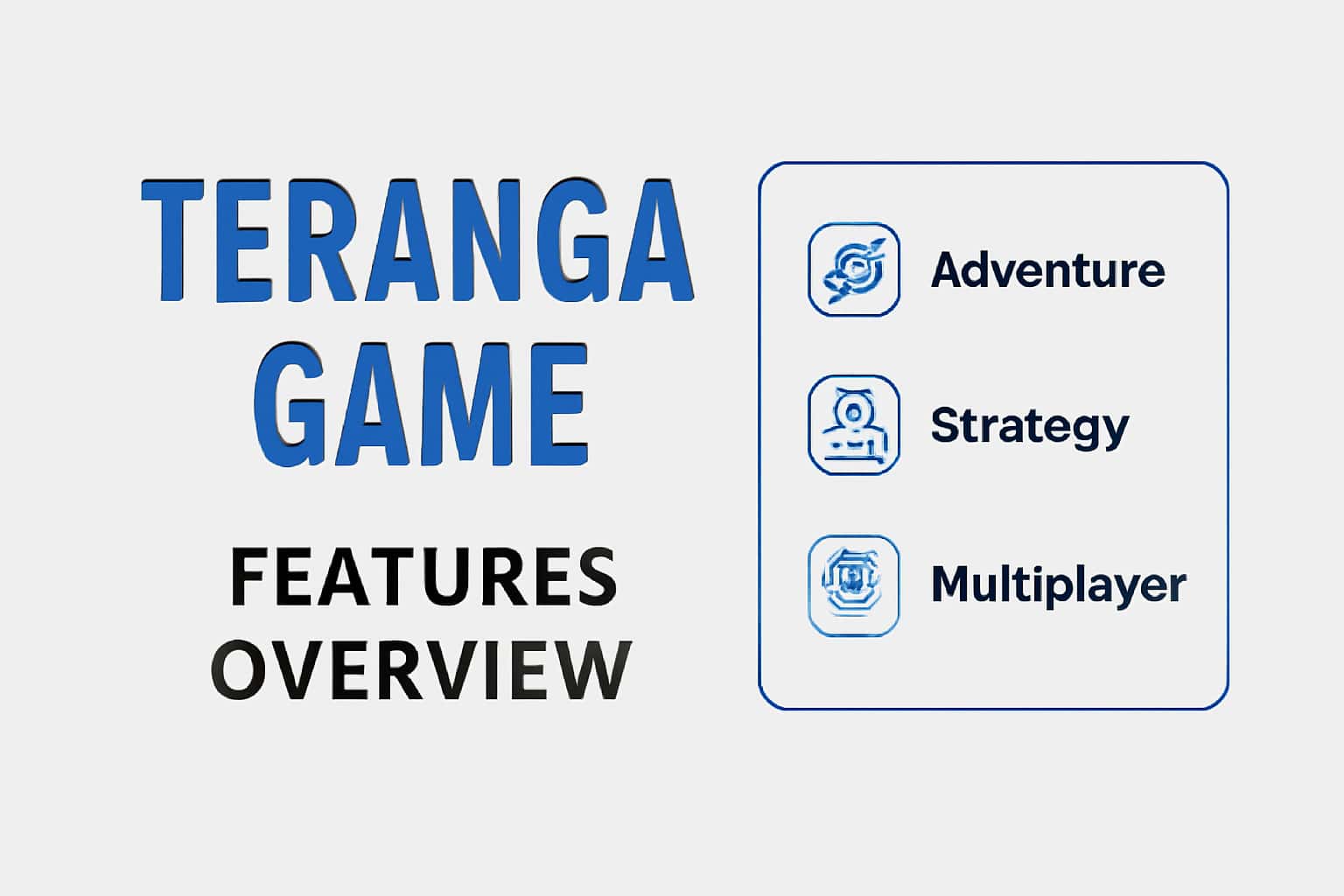 An informational overview of the Teranga Game features displayed in a modern layout.