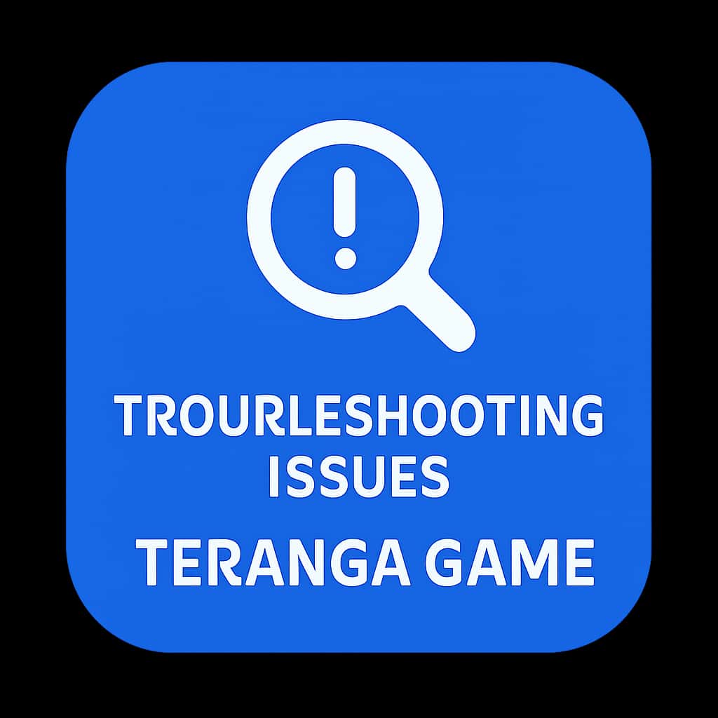 An icon representing troubleshooting for Teranga Game.